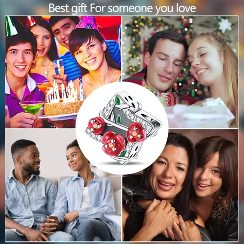Vista 187 de KUNSIR Los abalorios se adaptan a pulseras Pandora para mujer, plata de ley 925, cuentas colgantes de joyería para niñas, dijes de feliz cumpleaños