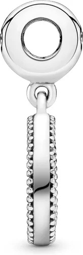 Vista 3 de PANDORA Joyería colgante de árbol genealógico giratorio con circonita cúbica en plata de ley, Metal Esmalte, Circonita cúbica