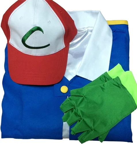 Vista 8 de LAYSHOWCOS Halloween Costume Hoodie Cosplay Jacket Shirt Gloves Hat Sets for Trainer
