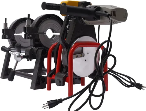 Vista 2 de DYRABREST Máquina de soldadura manual de fusión de tubos de doble anillo de 2.480-7.874 in para tubos de PE/PP/PVC de 2.48 "-7.87", soldador a tope