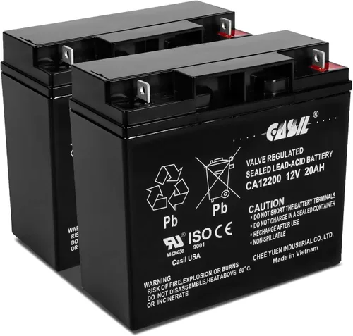 Vista 8 de Casil Batería de repuesto de 12 V y 12 Ah compatible con Go-Go Mobility Elite Traveller SC40E SC44E, paquete de 2