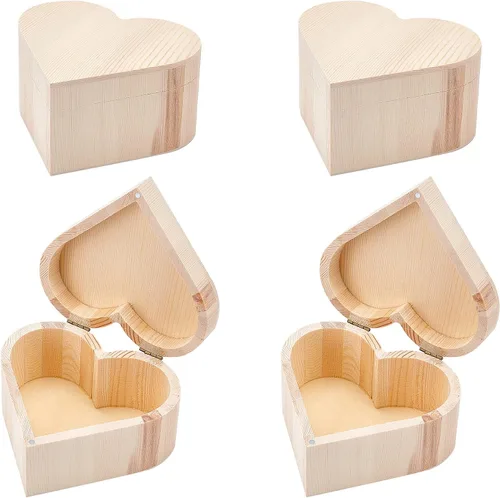 Vista 8 de OLYCRAFT Caja de Madera Sin Terminar - Caja de Almacenamiento Rectangular de Lápices de Bambú de 12x2.2x1.8 Pulgadas con Tapa con Bisagras y Cierre