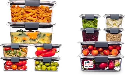 Vista 8 de Rubbermaid Brilliance® - Recipientes redondos a prueba de fugas, juego de 6 piezas