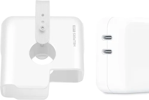 Vista 11 de Organizador de cables de viaje compatible con Apple MacBook Air Charger, funda protectora para adaptador de corriente USB C 29W 30W, MacBook Air