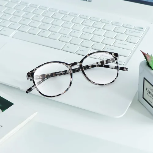 Vista 6 de Lentes con bloqueo de luz azul para mujeres y hombres, antifatiga, para lectura en la computadora, lentes para ver televisión, elegante montura