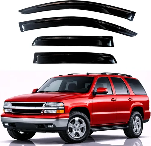 Vista 31 de KPY Protector de lluvia compatible con Ford Bronco 1980-1996, Ford F150 F250 F350, deflectores de ventilación lateral para visera de ventana