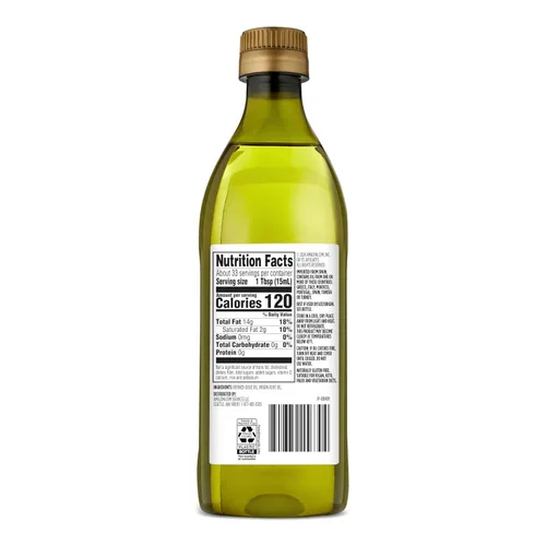 Vista 2 de Amazon Grocery, Aceite de oliva, sabor ligero, 16.9 onzas líquidas (anteriormente Amazon Fresh, el embalaje puede variar)