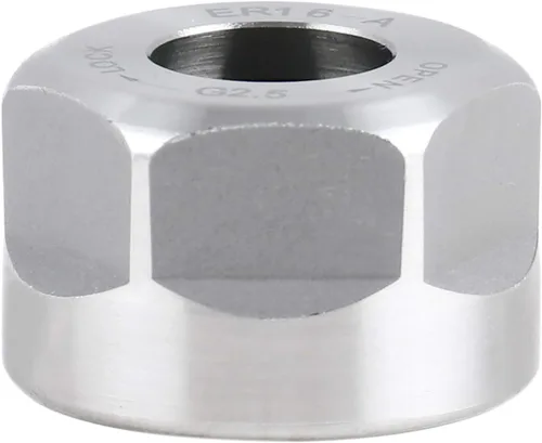 Vista 2 de Accusize Industrial Tools Tuerca hexagonal ER16-A, equilibrada a 18,000 RPM en G2.5, ER16-ANUT M22×1.5, Balanced to 18,000 RPM, HRC 50-52, Alloy