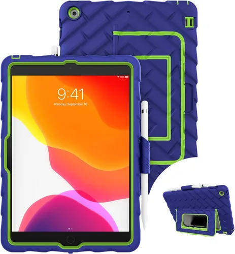 Vista 7 de Estuche Gumdrop Hideaway Compatible con Apple iPad 9ª 8ª 7ª generación (10.2 pulgadas) Diseñado para estudiantes de K-12, maestros y aulas – Con