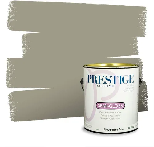 Vista 265 de Prestige Paints - Pintura exterior e imprimación en uno, 1 galón, plano, compatibilidad comparable con el color menta «Whipped Mint» de Behr