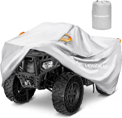 Vista 10 de NEVERLAND Cubierta para ATV Impermeable de Servicio Pesado Cubierta para Vehículo de 4 Ruedas Cubierta para Quad Resistente a Todas las Condiciones