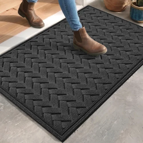 Vista 38 de DEXI Felpudo para puerta delantera, entrada exterior, 32 x 48 pulgadas Marrón