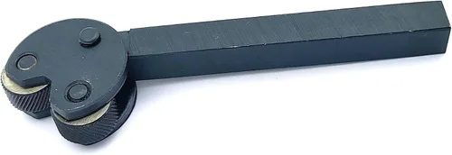 Vista 3 de Buyohlic Herramienta de moleteado de cabeza de pivote Patrón métrico de diamante 1/2" vástago cuadrado mediano