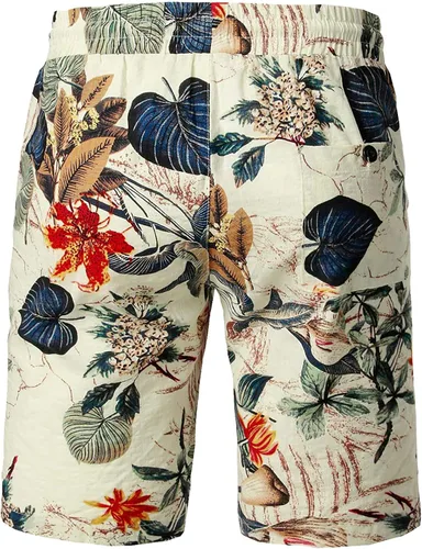 Vista 6 de Jogal - Camisa hawaiana de manga corta con botones para hombre