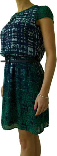 Vista 2 de Speechless WomensJuniors Vestido estampado mixto azulverde