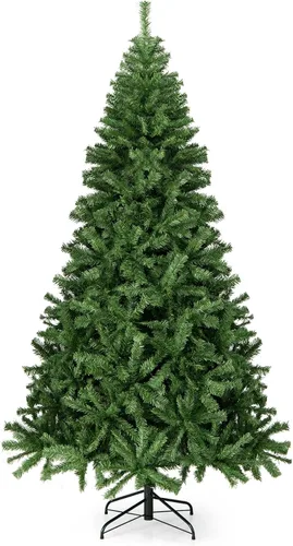 Vista 16 de GOFLAME Árbol de Navidad artificial de 4 pies con soporte de metal plegable