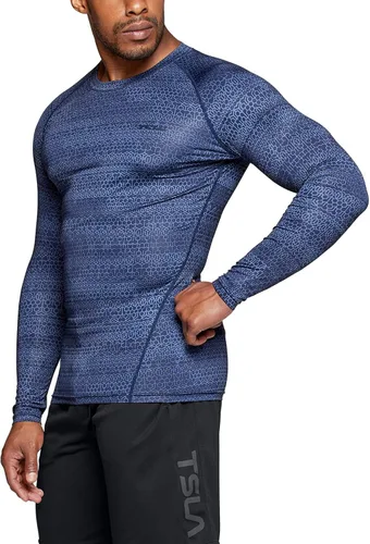 Vista 2 de TSLA - Paquete de 1 o 3 camisas de compresión de manga larga FPU 50 para hombre camisa de entrenamiento atlético protector de erupción para deportes