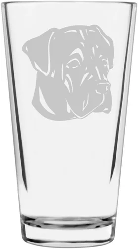 Vista 15 de Podenco Canario - Vaso de pinta de 16 onzas con temática de perro personalizado