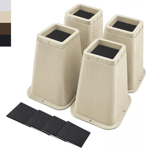 Vista 18 de ANNKUT Elevadores de cama resistentes de 6 pulgadas, elevadores de muebles para escritorio, silla, mesa o sofá, elevadores de sofá, soporta hasta