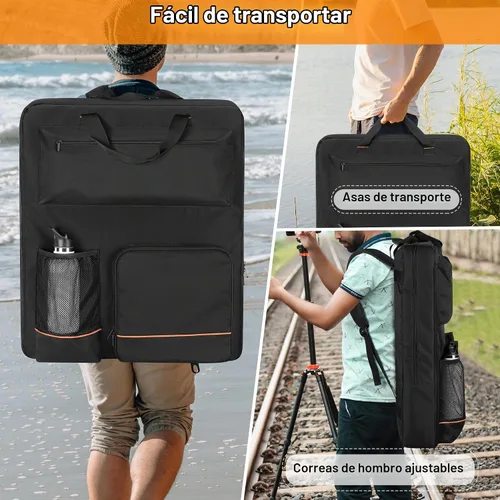 Vista 5 de HODRANT Bolsa de almacenamiento de paneles solares con bolsillos para 2