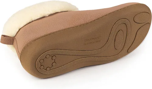 Vista 5 de RockDove Pantuflas tipo botín Sierra de piel sintética para mujer