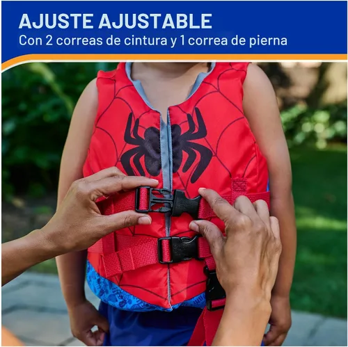 Vista 4 de SwimWays Spidey and His Amazing Friends - Chaleco salvavidas para niños de 33 a 55 libras