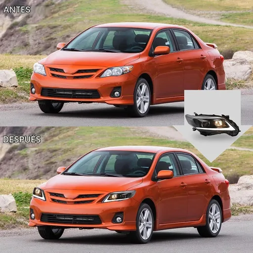 Vista 3 de VLAND Compatible con el conjunto de faros delanteros Toyota Corolla 2011 2012 2013 (no para modelos COROLLA LE)