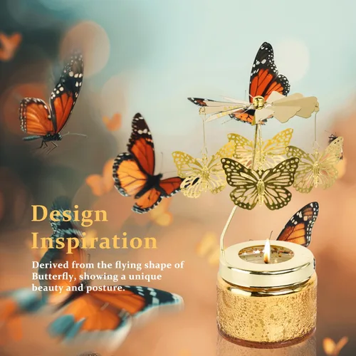 Vista 4 de Velas de Mariposa Regalo de Cumpleaños para Mejores Amigas, Velas Perfumadas Giratorias Regalos Graciosos para Mujeres, Para Ella, Esposa