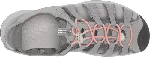 Vista 5 de KEEN Astoria West - Sandalias deportivas con puntera cerrada para mujer, Negro Gris, 12
