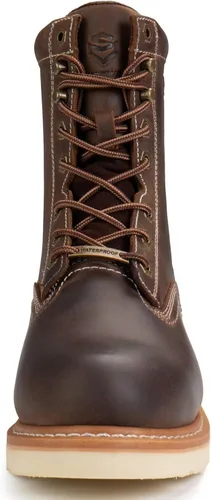 Vista 4 de SUREWAY Men's 8" Waterproof Steel-Toe Logger Work Boot