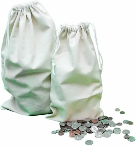 Vista 11 de UBICON Bolsas de monedas de tamaño mediano de 8 x 14 pulgadas con fondo