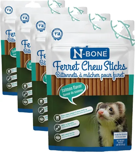 Vista 13 de N-Bone Palitos masticables para hurones sabor a tocino, bolsa de 1.87 oz