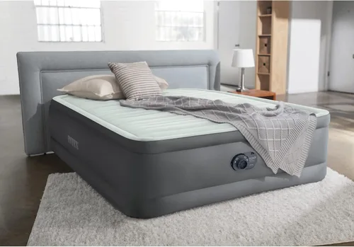 Vista 5 de Intex PremAire I Fiber-Tech - Cama de aire elevada con tecnología Dura Beam para el hogar con bomba eléctrica integrada, tamaño individual