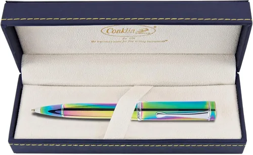Vista 5 de Conklin Duragraph - Bolígrafo de punta fina PVD, edición especial, arco iris (CK71915)