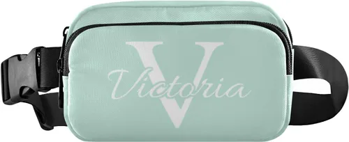 Vista 25 de Riñoneras personalizadas para mujeres y hombres, bolsa de cinturón personalizada con correa ajustable, riñoneras de moda, bolsa cruzada para la #01