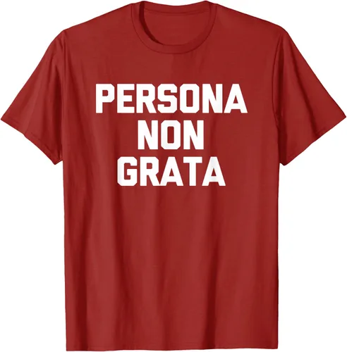 Vista 44 de Persona Non Grata - Divertida camiseta sarcástica con frase sarcástica, Negro