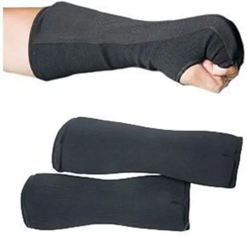 Vista 2 de Pro Force Protectores combinados de puños/antebrazos - negro, pequeño - adulto, unisex, calentadores de brazos Blanco