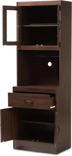 Vista 4 de Baxton Studio Mueble de cocina, marrón nogal
