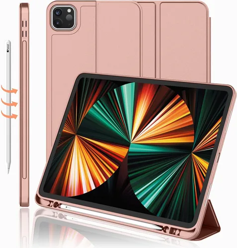 Vista 15 de Funda para iPad Pro de 12.9 pulgadas 2022/2021/2020 (6ª/5ª/4ª generación) con soporte para lápiz