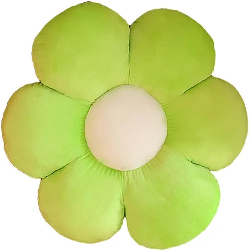 Vista 16 de lannery Almohadas de felpa con flores, cojín de suelo de flores, juguete para leer, habitación, ver la televisión (11.8 pulgadas, azul)