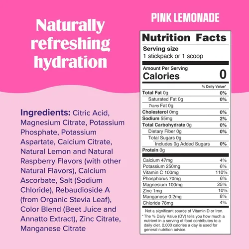 Vista 3 de Ultima Replenisher Pink Lemonade - Paquetes de electrolitos, 20 paquetes de barras