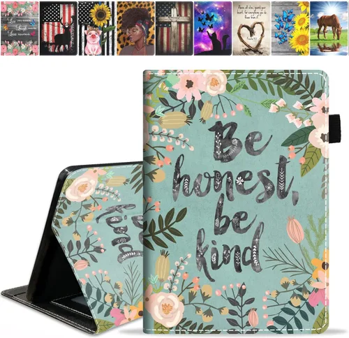 Vista 11 de Funda para tablet Amazon Kindle Fire 7 (pantalla de 7 pulgadas, 9ª/7ª generación, versión 2019/2017), funda de piel sintética con función