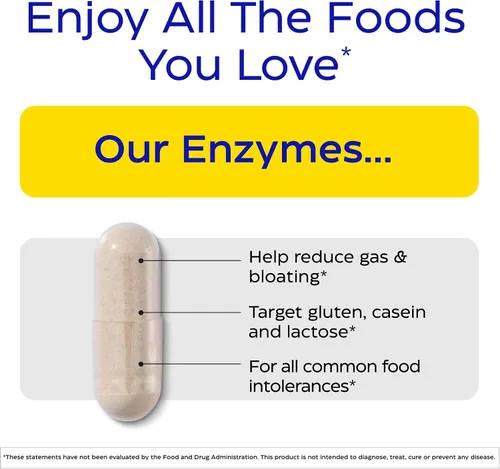 Vista 2 de Enzymedica Digest Spectrum - Suplemento dietético para el alivio digestivo de las intolerancias alimentarias, vegano, sin gluten, sin OMG
