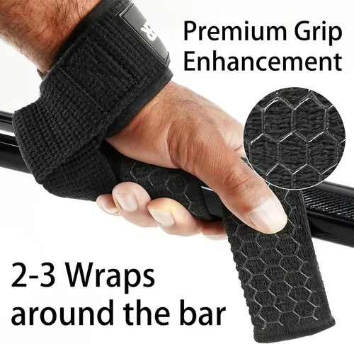 Vista 3 de Lifting Straps Wrist Straps for Weightlifting Gym Straps Weight Lifting Deadlift Workout Women Men Dumbbell Straps for Hand RDL Strap Exercise