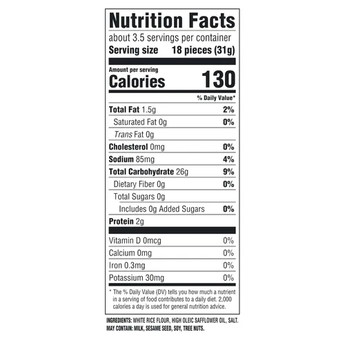 Vista 2 de GOOD THINS Galletas de arroz con simplemente sal, galletas de snack sin gluten, 3.5 oz