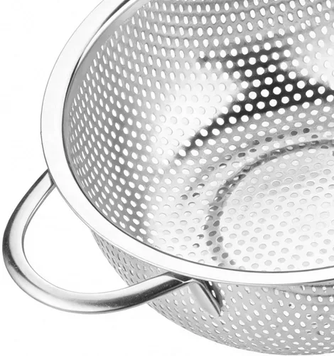 Vista 3 de BESTonZON Colador de fideos Colador de metal Colador de malla Colador de malla Colador de cocina Colador de alimentos Freidora Cesta de servir