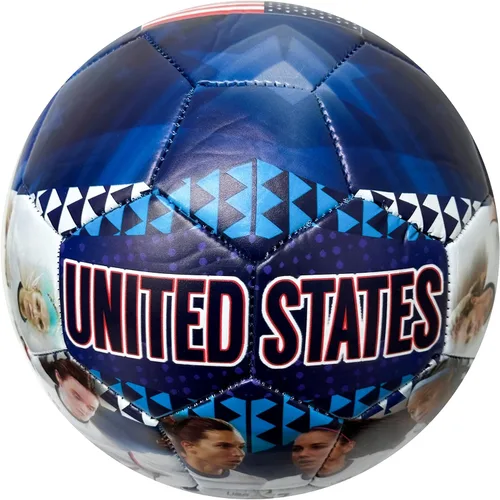 Vista 7 de Icon Sports US Soccer - Pelota gráfica de la selección nacional de mujeres, talla 4, USWNT Players Photo Soccer Ball #4, rosa