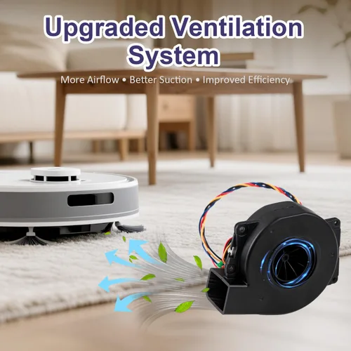 Vista 5 de Módulo de ventilador de motor de repuesto compatible con iRobot Roomba e5 e6 i1-i8+ y j5-j9+ Series Robot Aspirador, conjunto de ventilador de motor