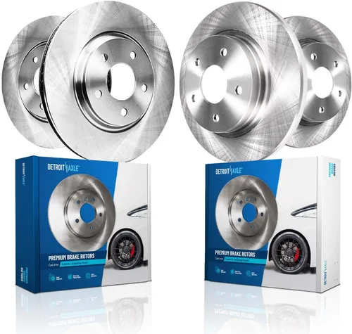 Vista 49 de Detroit Axle - Rotores de freno para Chrysler 200 2015 2016 2017, Rotores de freno de disco de reemplazo: 12.01" pulgadas delantero y 10.95