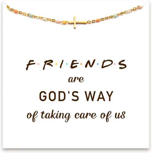 Vista 16 de STORYJEWELLERY Regalos religiosos y cristianos para mujeres, brazaletes con cruz, para bautismo, confirmación y Pascua, regalos para dar aliento a